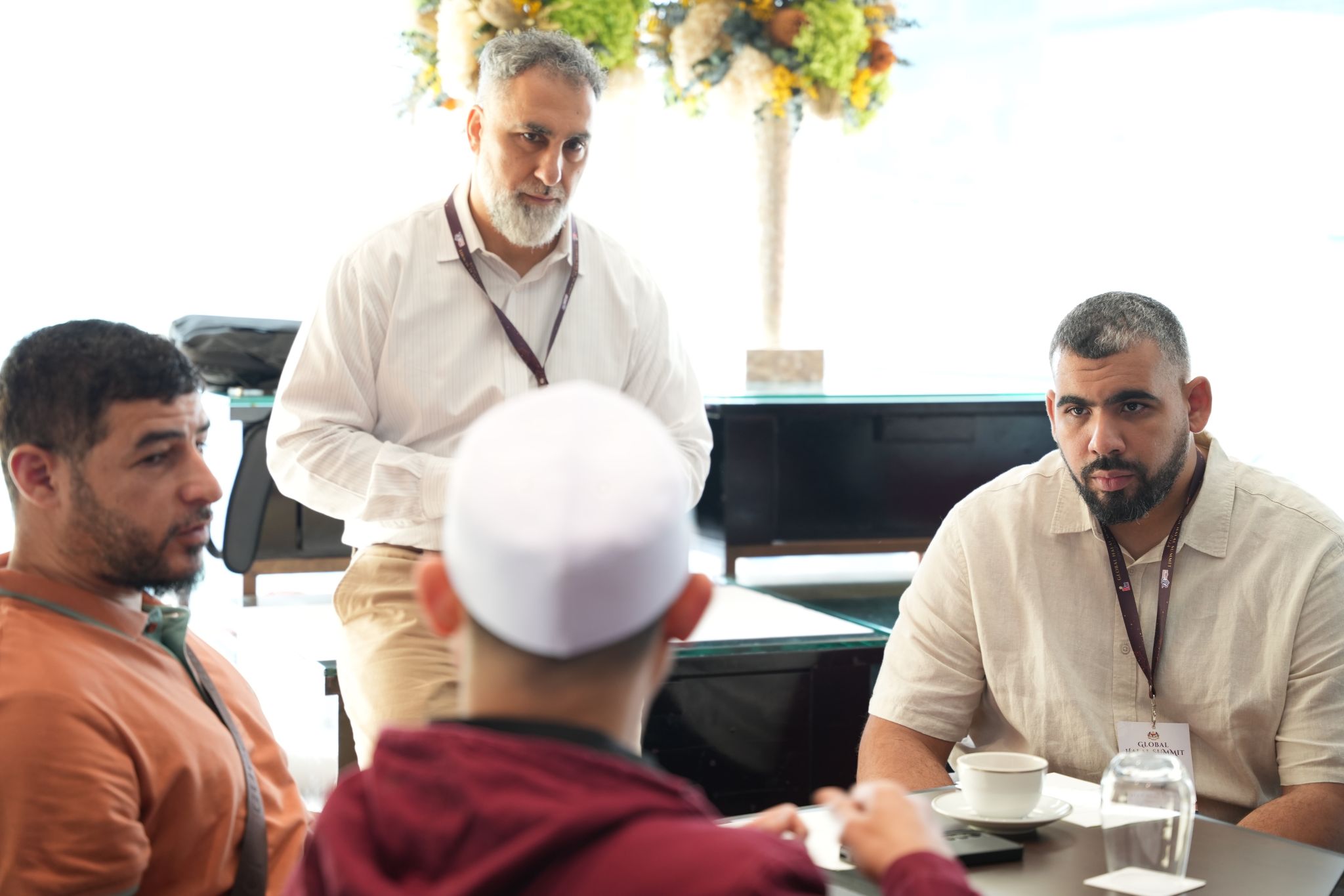 Jalel and Younes attending a class in Malaysia.